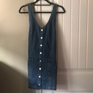 Free People denim jumper!